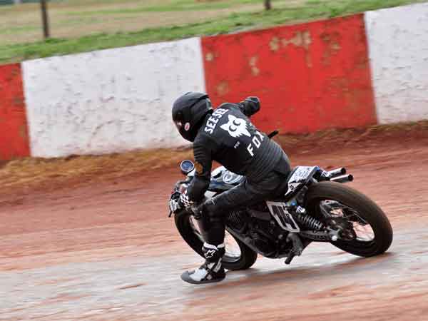 Andy DiBrino flat track motorcycle racing at DixieSpeedway