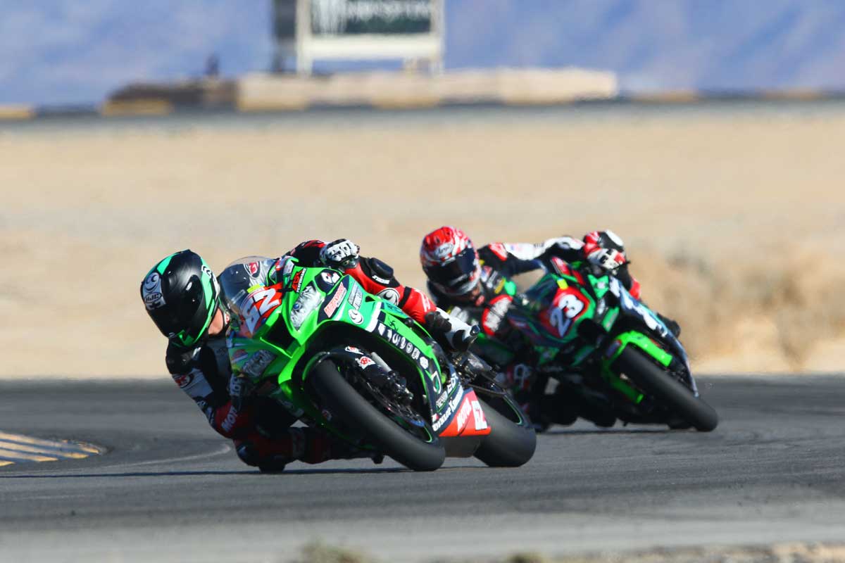 Andy DiBrino racing at Chuckwalla Speedway 1000cc against some MotoAmerica champion heavy weights and CVMA lap record holder and #1 plate holder